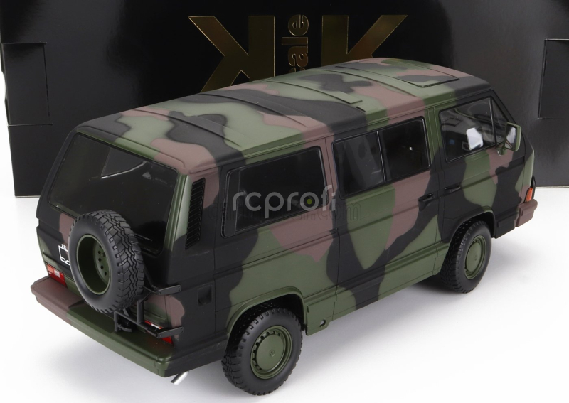 Kk-scale Volkswagen T3 Minibus German Army 1987 1:18 Vojenská Kamufláž
