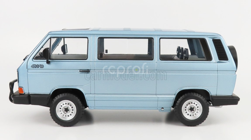 Kk-scale Volkswagen T3 Minibus Syncro 1987 1:18 Světle Modrá Met
