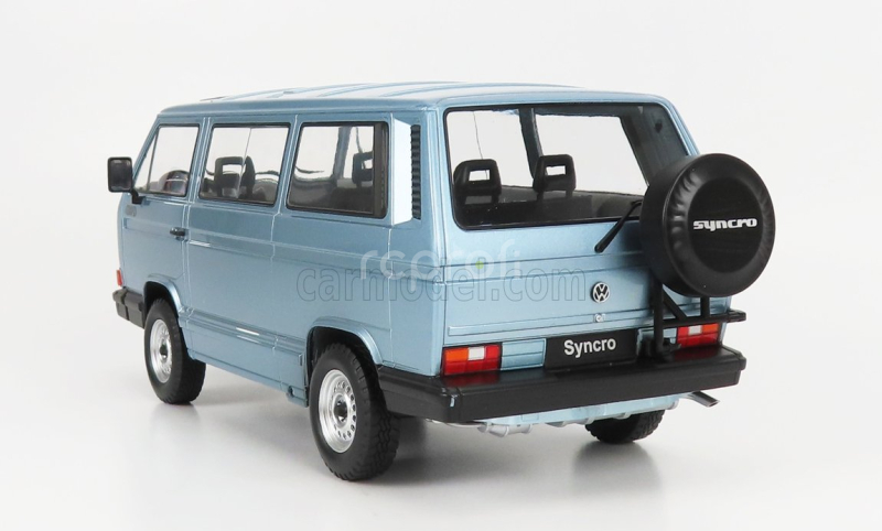 Kk-scale Volkswagen T3 Minibus Syncro 1987 1:18 Světle Modrá Met