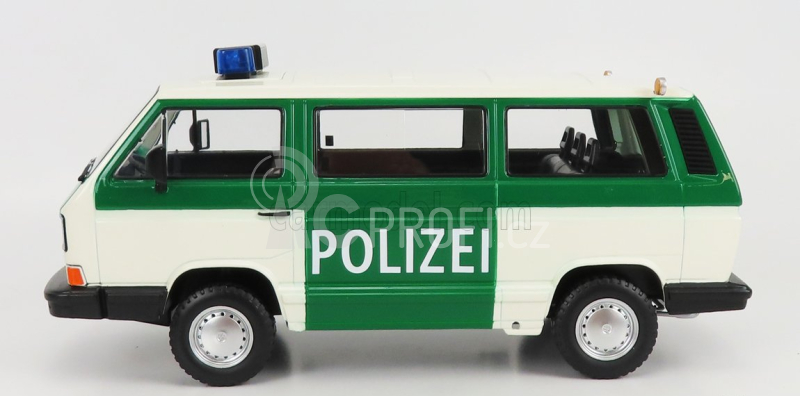 Kk-scale Volkswagen T3 Minibus Syncro Polizei 1987 1:18 Zelená Bílá