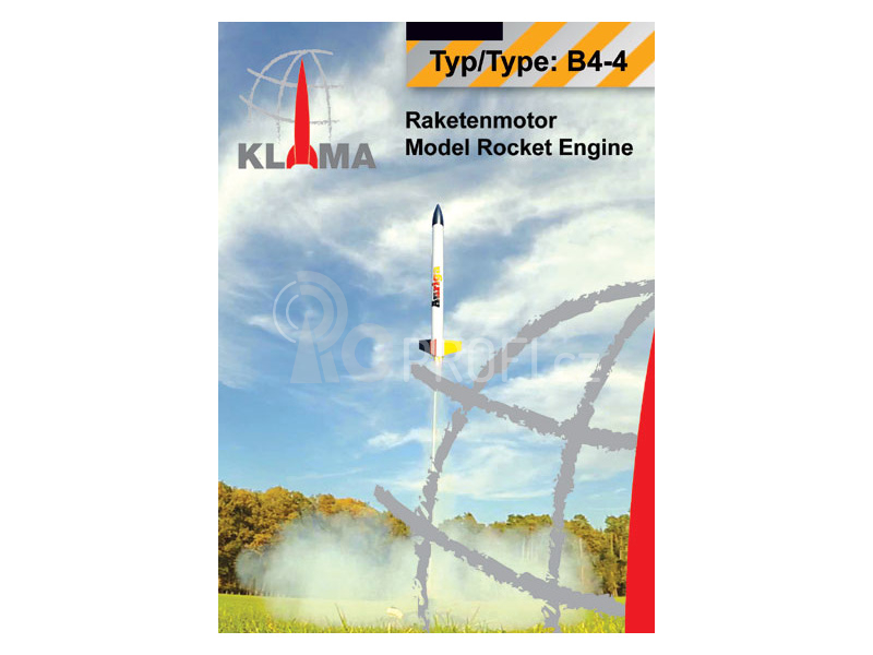 Klima raketový motor B4-4 EL (6ks)
