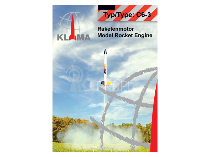 Klima raketový motor C6-3 EL (6ks)