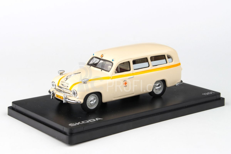 Abrex Škoda 1201 (1956) 1:43 - Sanitka - Záchranka Brno