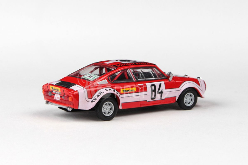 Abrex Škoda 200RS (1974) 1:43 - Rallye Jeseníky 1974 #84 Šedivý - Janeček