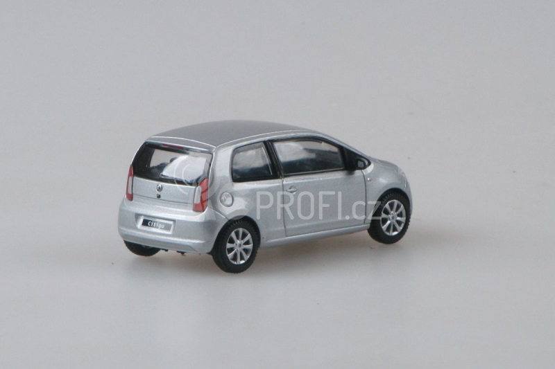 Abrex Škoda Citigo 3dveřové (2011) 1:43 - Stříbrná Brilliant Metalíza