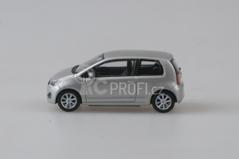 Abrex Škoda Citigo 3dveřové (2011) 1:43 - Stříbrná Leaf Metalíza