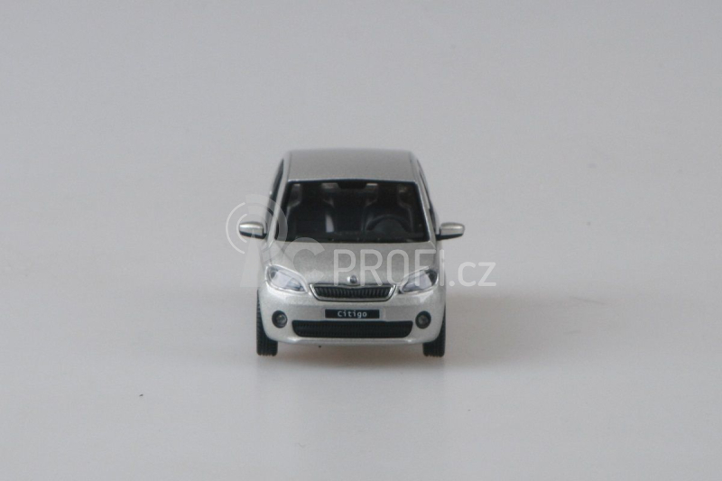 Abrex Škoda Citigo 3dveřové (2011) 1:43 - Stříbrná Leaf Metalíza