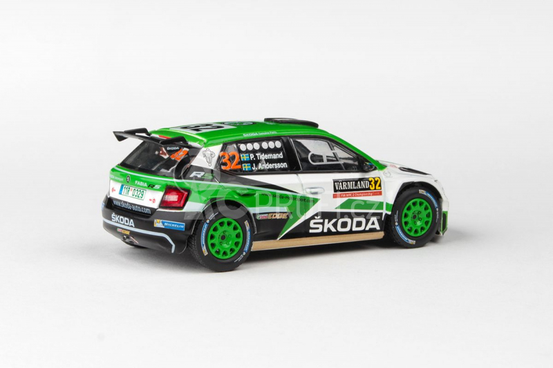 Abrex Škoda Fabia III R5 (2015) 1:43 - Rally Sweden 2017 #32 Tidemand - Andersson