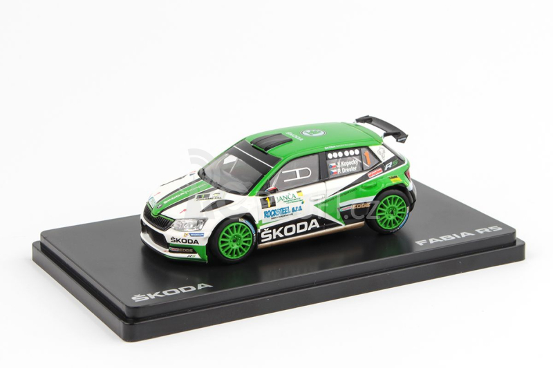 Abrex Škoda Fabia III R5 (2015) 1:43 - Janča Valašská Rally ValMez 2017 #1 Kopecký - Dresler