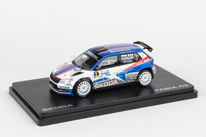 Abrex Škoda Fabia III R5 (2015) 1:43 - Rally Bohemia 2018 #1 Kopecký - Dresler