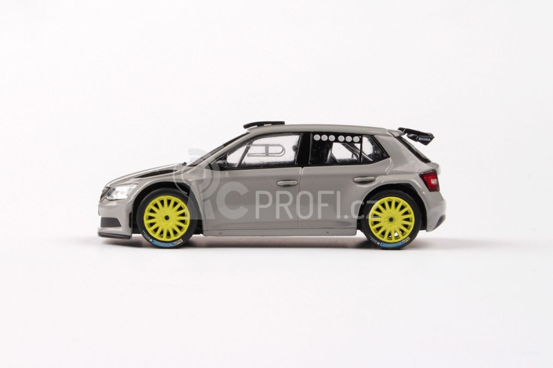 Abrex Škoda Fabia III R5 (2015) 1:43 - Šedá Steel Uni