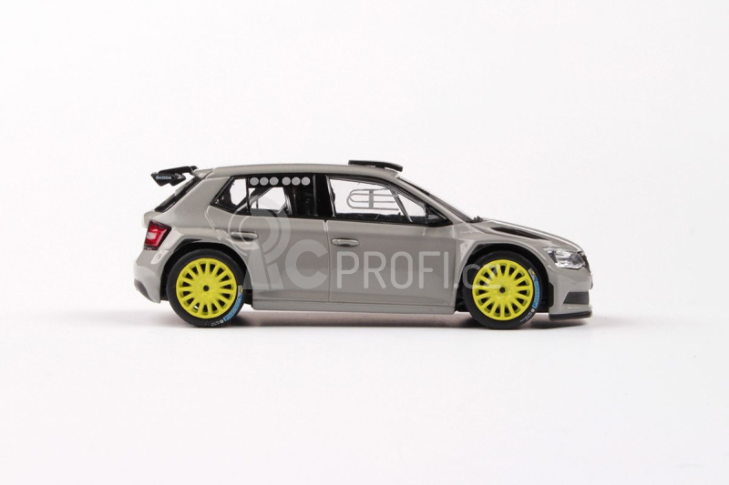 Abrex Škoda Fabia III R5 (2015) 1:43 - Šedá Steel Uni