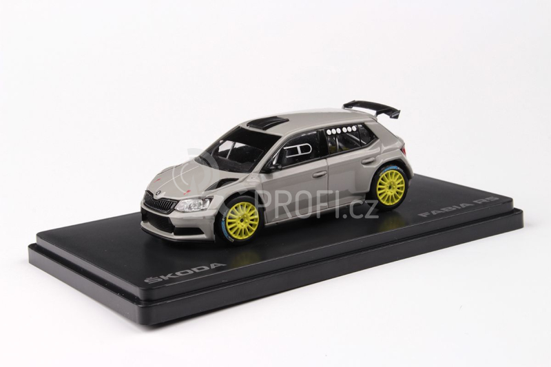 Abrex Škoda Fabia III R5 (2015) 1:43 - Šedá Steel Uni