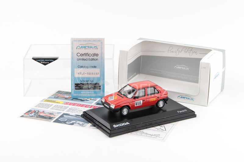 Abrex Škoda Favorit 136L (1988) 1:43 - SM Brněnská Osmihodinovka