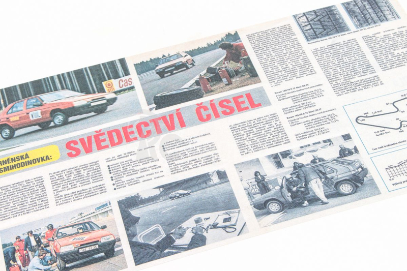 Abrex Škoda Favorit 136L (1988) 1:43 - SM Brněnská Osmihodinovka
