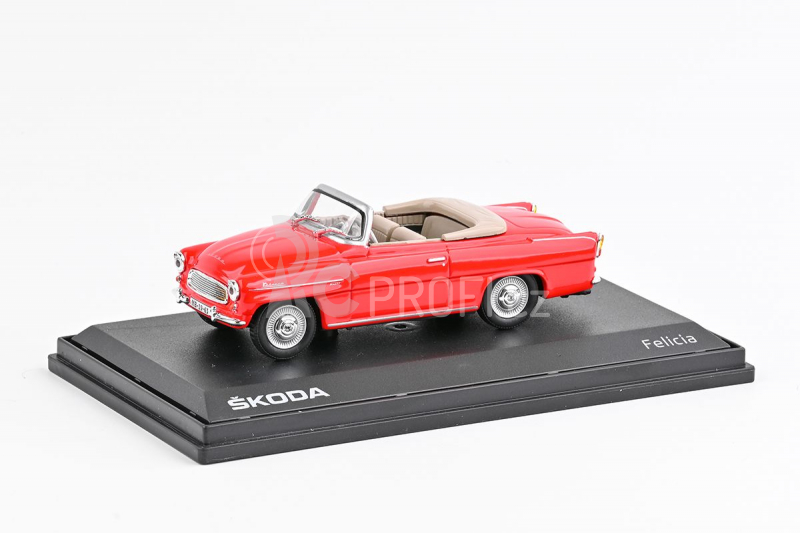 Abrex Škoda Felicia Roadster (1963) 1:43 - Červená Světlá