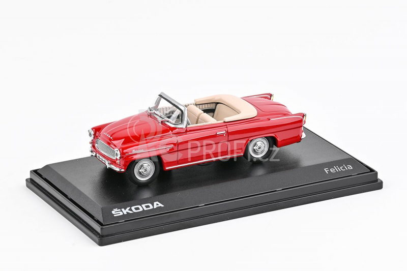 Abrex Škoda Felicia Roadster (1963) 1:43 - Červená Tmavá