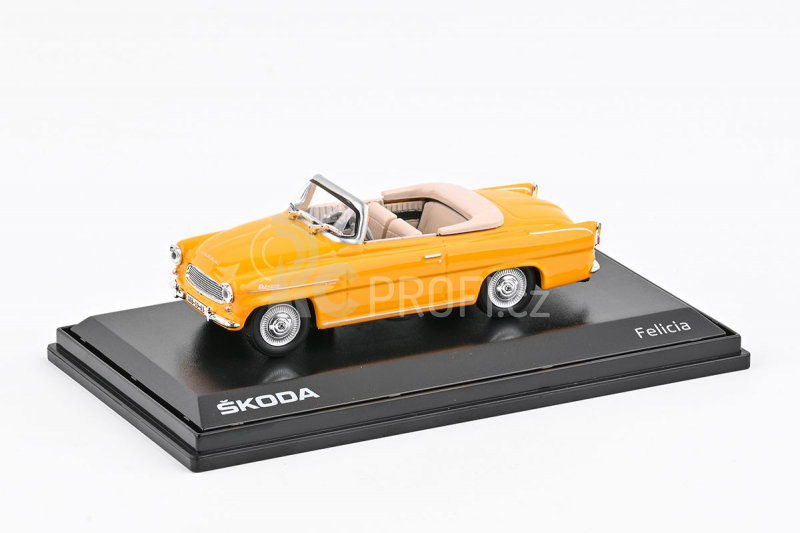 Abrex Škoda Felicia Roadster (1963) 1:43 - Žlutooranžová