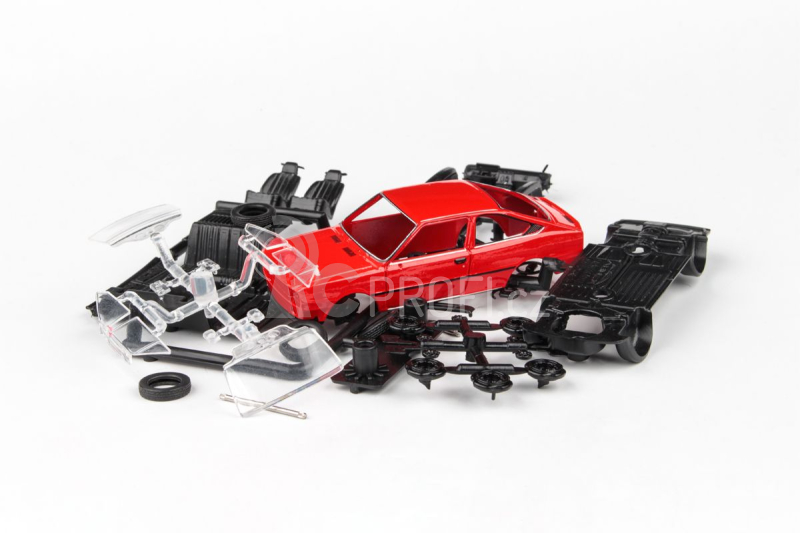 Abrex Škoda Garde (1982) 1:43 - Červená Šípková - Stavebnice