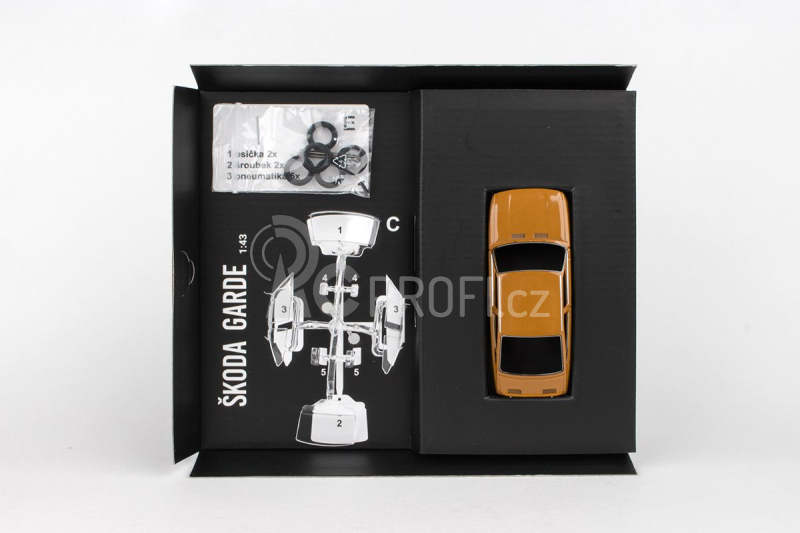 Abrex Škoda Garde (1982) 1:43 - Bronzová Metalíza - Stavebnice