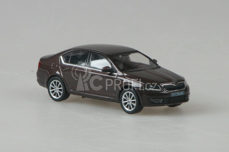Abrex Škoda Octavia III (2012) 1:43 - Hnědá Topaz Metalíza