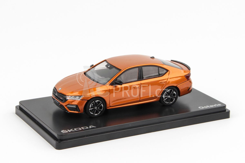 Abrex Škoda Octavia IV RS (2020) 1:43 - Oranžová Phoenix Metalíza