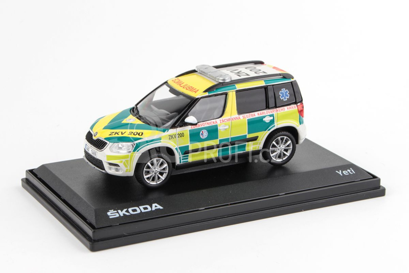 Abrex Škoda Yeti FL (2013) 1:43 - ZZS Karlovarského Kraje 200