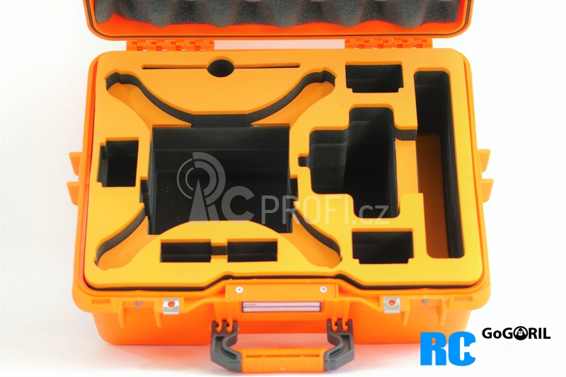 Set profi kufr G36 + výstelka pro DJI Phantom 4, oranžová