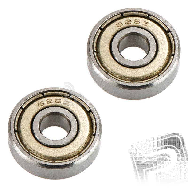 Kuličkové ložiska 6x19x6mm (2 ks.), Nero