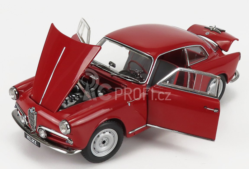 Kyosho Alfa romeo Giulietta Sprint - Veloce - 1956 1:18, červená