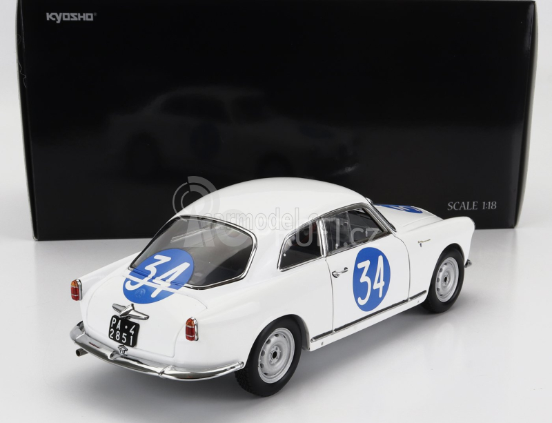 Kyosho Alfa romeo Giulietta Sv Sprint Veloce N 34 1:18, bílá