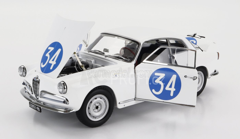 Kyosho Alfa romeo Giulietta Sv Sprint Veloce N 34 1:18, bílá