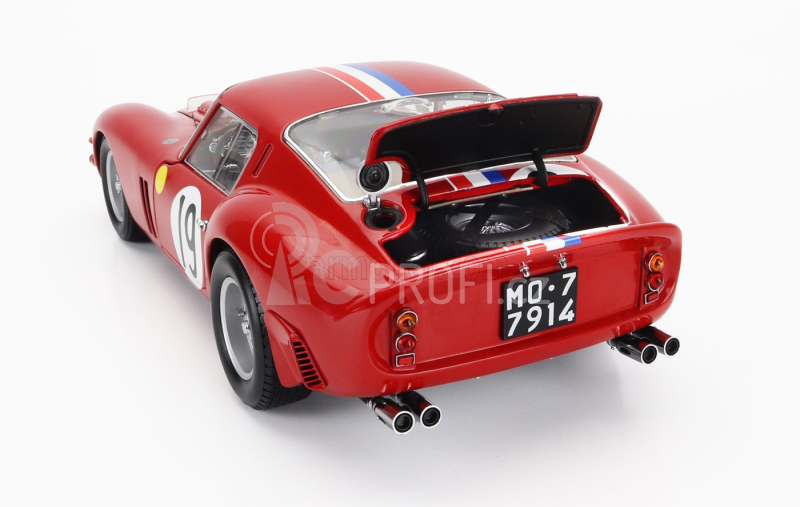 Kyosho Ferrari 250 Gto 3.0l V12 Coupe Team Pierre Noblet N 19 1:18, červená