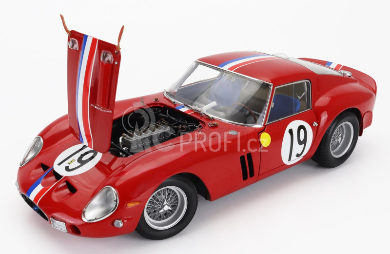 Kyosho Ferrari 250 Gto 3.0l V12 Coupe Team Pierre Noblet N 19 1:18, červená