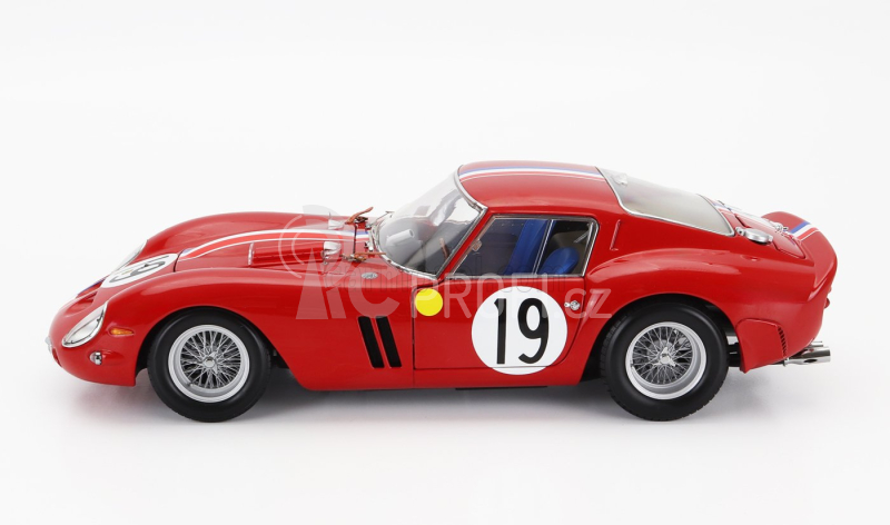 Kyosho Ferrari 250 Gto 3.0l V12 Coupe Team Pierre Noblet N 19 1:18, červená