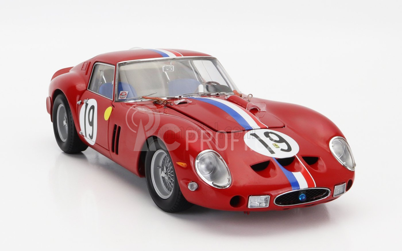 Kyosho Ferrari 250 Gto 3.0l V12 Coupe Team Pierre Noblet N 19 1:18, červená