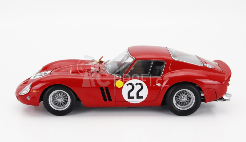 Kyosho Ferrari 250 Gto 3.0l V12 Team Equipe Nationale Belge N 22 1:18, červená