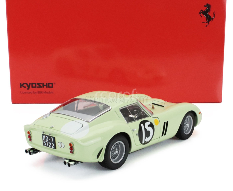 Kyosho Ferrari 250 Gto Rhd N 15 Winner Tourist Trophy Goodwood International 1962 Innes Ireland 1:18 Světle Zelená
