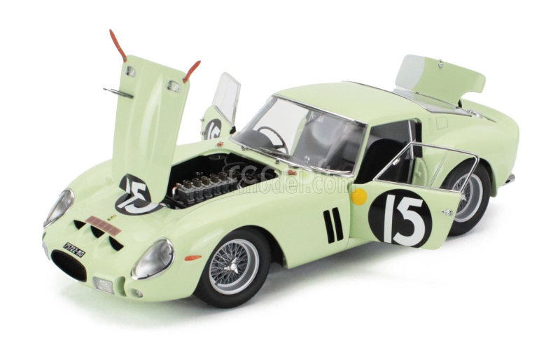 Kyosho Ferrari 250 Gto Rhd N 15 Winner Tourist Trophy Goodwood International 1962 Innes Ireland 1:18 Světle Zelená