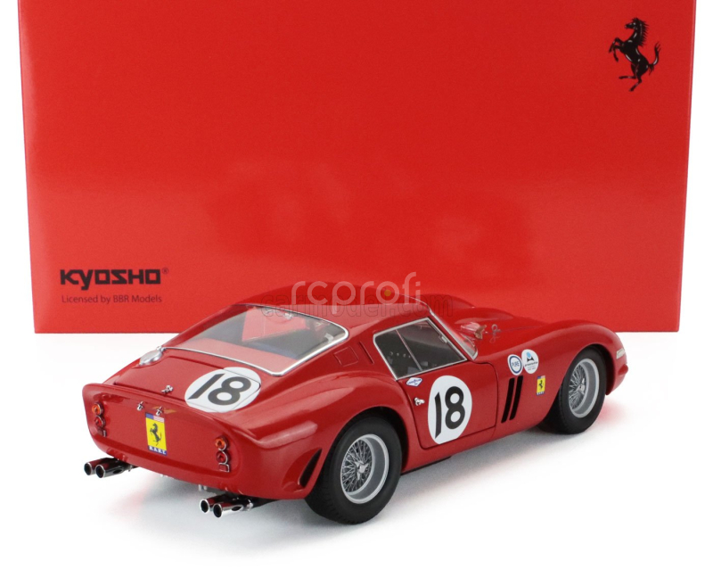 Kyosho Ferrari 250 Gto Team Nart N 18 Winner 3h Daytona 1963 Pedro Rodriguez 1:18 Red