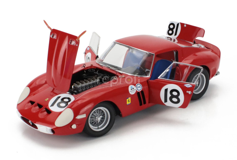 Kyosho Ferrari 250 Gto Team Nart N 18 Winner 3h Daytona 1963 Pedro Rodriguez 1:18 Red