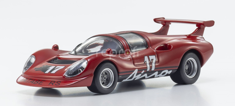 Kyosho Ferrari Dino 206 N 17 Racing 1967 - The Circuit Wolf - Yatabe Rs - By Satoshi Ikezawa - Manga Movie 1:64 Red