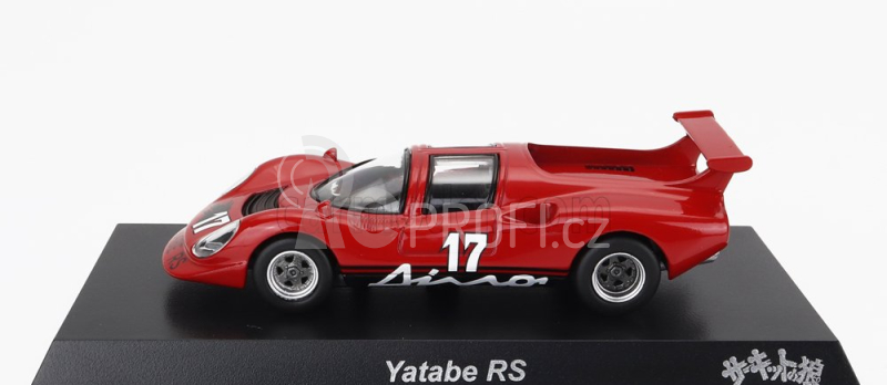 Kyosho Ferrari Dino 206 N 17 Racing 1967 s knížkou 1:64, červená