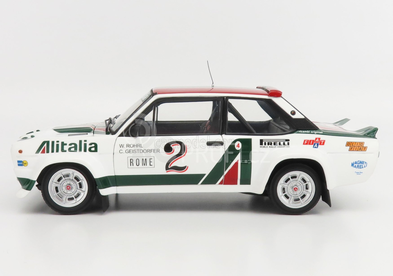 Kyosho Fiat 131 Abarth Alitalia N 2 Rally Montecarlo 1978 1:18, bílá