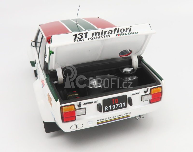 Kyosho Fiat 131 Abarth Alitalia N 2 Rally Montecarlo 1978 1:18, bílá
