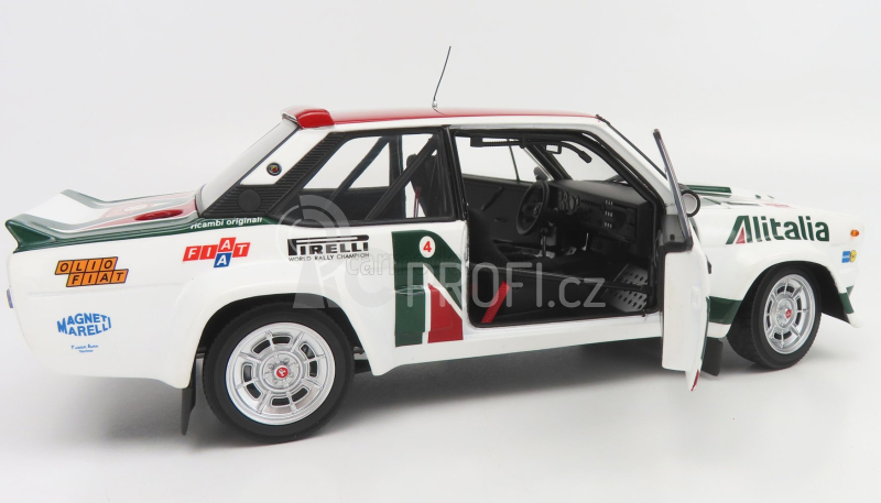 Kyosho Fiat 131 Abarth Alitalia N 2 Rally Montecarlo 1978 1:18, bílá