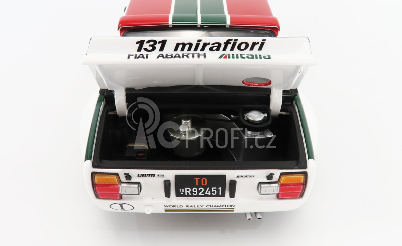 Kyosho Fiat 131 Abarth Alitalia N 3 Winner Rally 1000 Lakes 1978 1:18, bílá