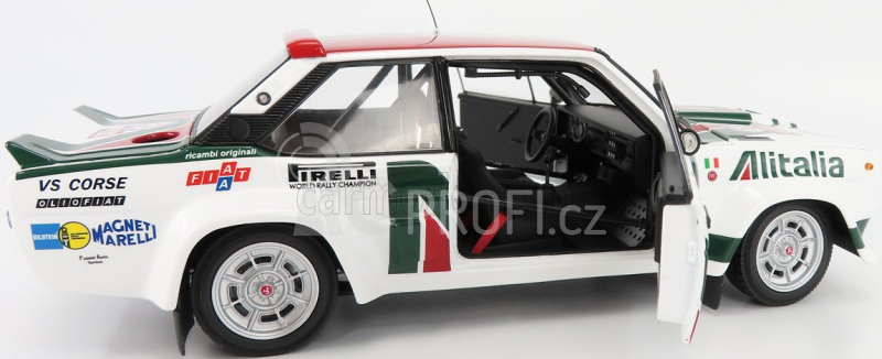 Kyosho Fiat 131 Abarth Alitalia N 3 Winner Rally 1000 Lakes 1978 1:18, bílá