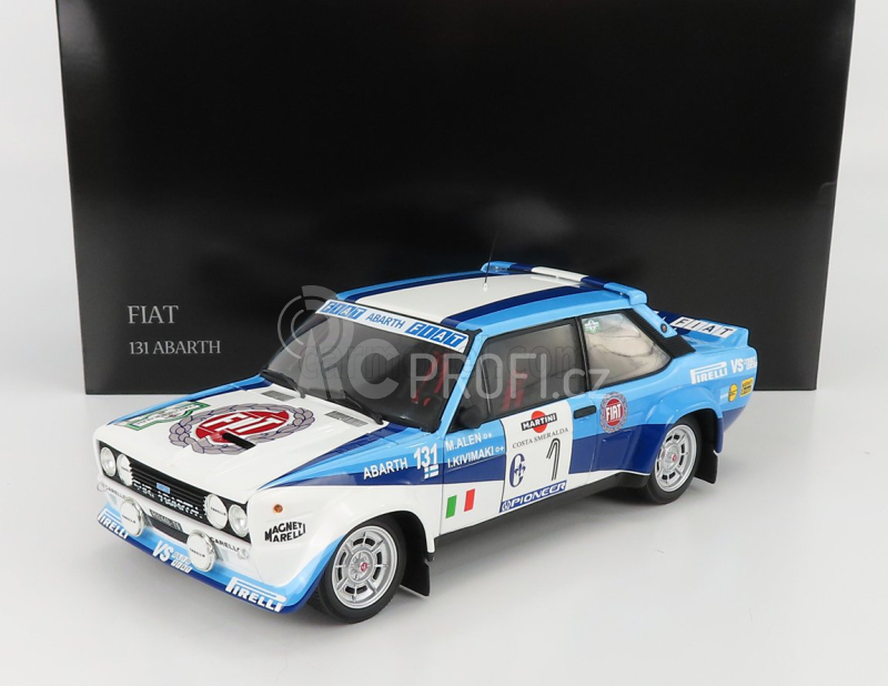 Kyosho Fiat 131 Abarth Team Fiat Works N 1 Rally Costa Smeralda 1981 1:18