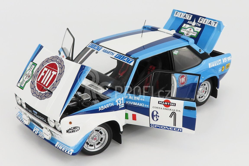 Kyosho Fiat 131 Abarth Team Fiat Works N 1 Rally Costa Smeralda 1981 1:18